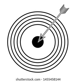 Target vector icon in modern design style inspiration for web site and mobile app – vector illustration