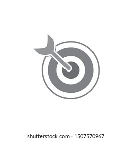 target vector icon in modern design style for website