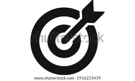 Target vector icon in modern design style for web site and mobile app
