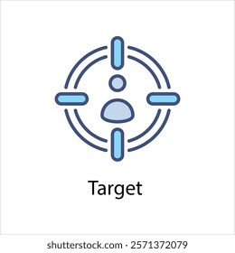 Target Vector icon stock illustration