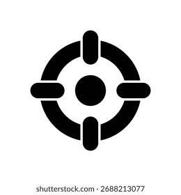 Icono de Vector de destino icono de Vector Ilustración de stock