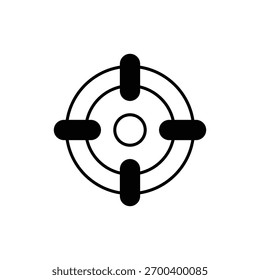 Icono de Vector objetivo ilustración de stock