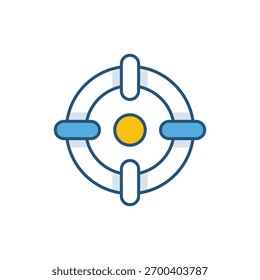 Icono de Vector objetivo ilustración de stock