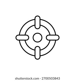 Icono de Vector objetivo ilustración de stock