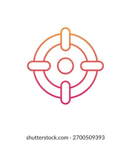 Icono de Vector objetivo ilustración de stock
