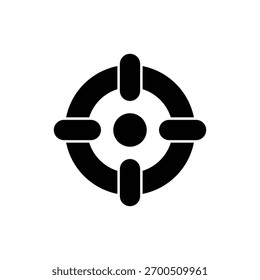 Icono de Vector objetivo ilustración de stock