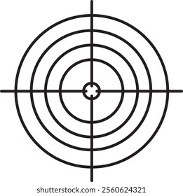 A target vector icon typically represents a circular bullseye symbol, often used to signify precision, goals, or focus