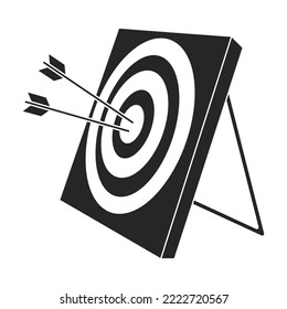 Target vector icon.Black vector icon isolated on white background target.