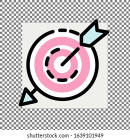 Target vector illlustration.can be used as symbols, logos, and icons