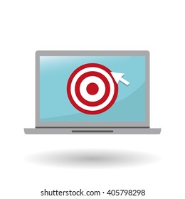 target vector illustration , vector icon