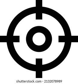 ilustración vectorial de destino aislada en un fondo transparente. iconos vectoriales de trazo para el concepto o gráficos web.