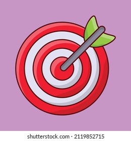 target Vector illustration on a transparent background. Premium quality symmbols. Vector line flat icons for concept and graphic design. 