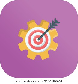 ilustración vectorial de destino en un fondo transparente.Símbolos de calidad premium.Icono plano de línea vectorial para el diseño de conceptos y gráficos.
