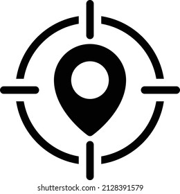 target Vector illustration on a transparent background. Premium quality symbols. Glyphs  vector icon for concept and graphic design.