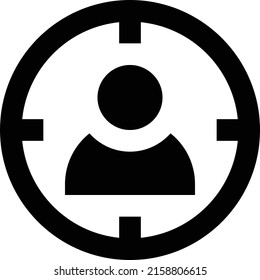 Ilustración vectorial de destino en un fondo transparente.Símbolos de calidad premium.Icono vectorial glifos para diseño de concepto y gráfico. 
