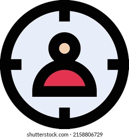 Target Vector illustration on a transparent background.Premium quality symmbols.Stroke vector icon for concept and graphic design.