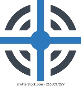 Ilustración vectorial de destino en un fondo transparente.Símbolos de calidad premium.Icono vectorial glifos para diseño de concepto y gráfico.