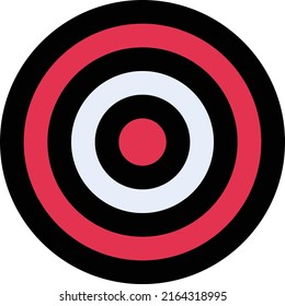 ilustración vectorial de destino en un fondo transparente.Símbolos de calidad premium.Iconos vectoriales de trazo para el diseño de concepto y gráfico.