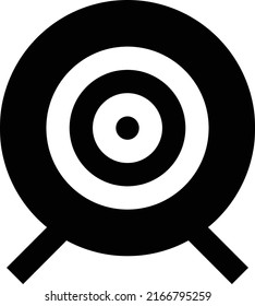 Ilustración vectorial de destino en un fondo transparente.Símbolos de calidad premium.Icono vectorial glifos para diseño de concepto y gráfico.