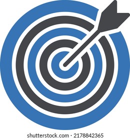 Ziel-Vektorgrafik auf transparentem Hintergrund.Hochwertige Symbole.Glyphen-Vektorsymbol für Konzept und Grafikdesign.