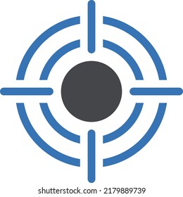 Ilustración vectorial de destino en un fondo transparente.Símbolos de calidad premium.Icono vectorial glifos para diseño de concepto y gráfico.