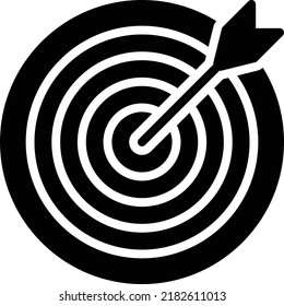 Target Vector illustration on a transparent background.Premium quality symbols.Glyphs vector icon for concept and graphic design.