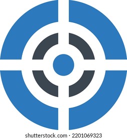 Ziel-Vektorgrafik auf transparentem Hintergrund.Hochwertige Symbole.Glyphen-Vektorsymbol für Konzept und Grafikdesign.