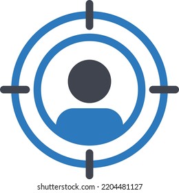 ilustración vectorial de destino en un fondo transparente. Símbolos de calidad superior. Iconos vectoriales de glifos para diseño de conceptos y gráficos. 

