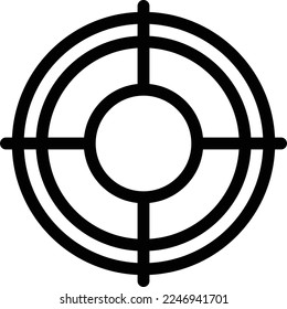 target Vector illustration on a transparent background. Premium quality symmbols. Thin line vector icons for concept and graphic design. 

