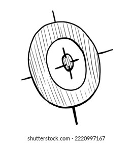 Target vector illustration on white background