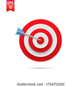 Target vector image. Template design for competition winning