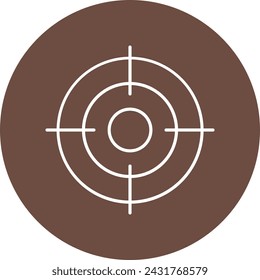 Target  vector line icon design  