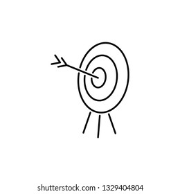 target vector line icon, sign