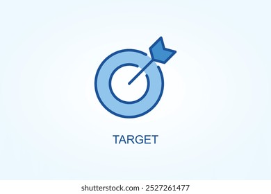 Target vector or logo sign symbol illustration