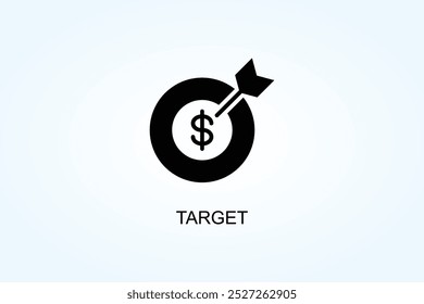 Ilustração Do Símbolo Do Vetor Ou Sinal De Logotipo De Destino