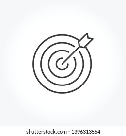 Target vector out line icon