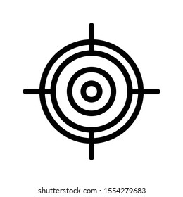 target vector thin line icon