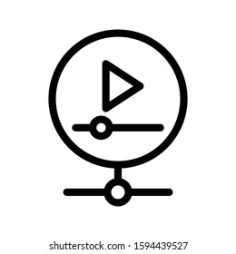 target vector thin line icon 