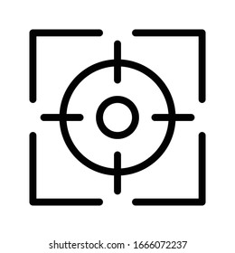 target vector thin line icon 