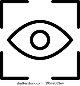 target vector thin line icon