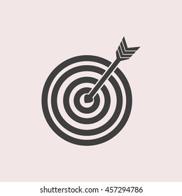 Target web icon. Isolated illustration