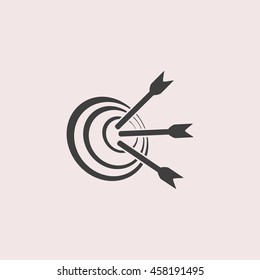 Target web icon. Isolated illustration