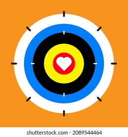 target when play pin game or shoot training