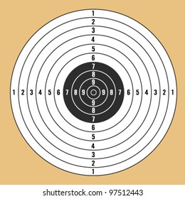 target white vector illustration on light brown background