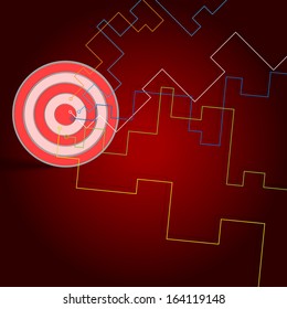 Target  with wires