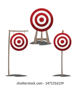 Target Wood Tree Collection Set Vector