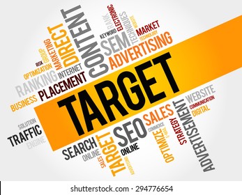 TARGET word cloud, business concept