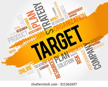 TARGET word cloud, business concept