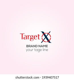 Target X vector logo design, Target Creative logo design