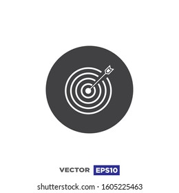 Target,Dart Icon Flat Design Illustration